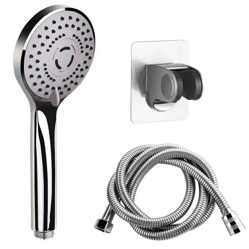 High Pressurized Hand Shower Head with 5 Spray Modes-shower set