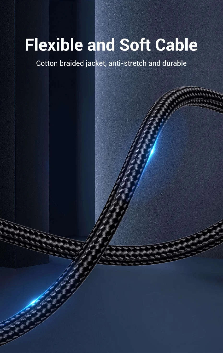 High‑Quality RCA Cable 3.5mm to 2RCA Audio Splitter-Alloy Shell-PVC / 5m / China Mainland