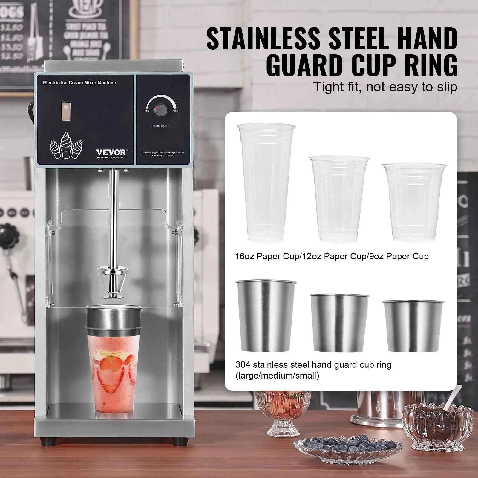 High-Speed Ice Cream Blender Mixer with Speed Adjustment-400W / Poland