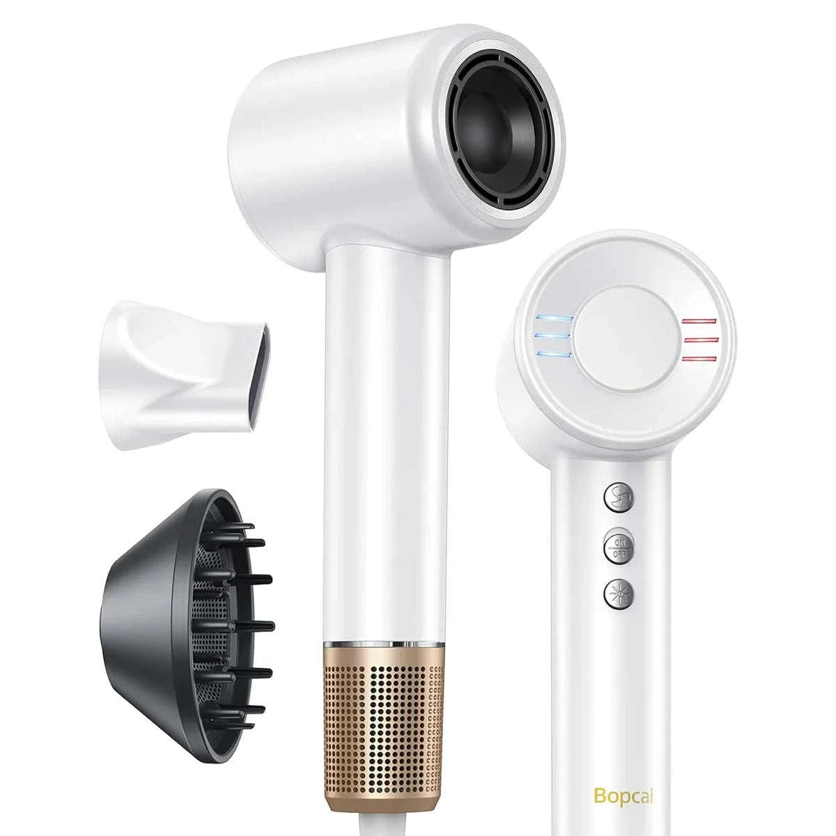 High-Speed Ionic Hair Dryer 120000RPM Low Noise Fast Dry-Black / United States