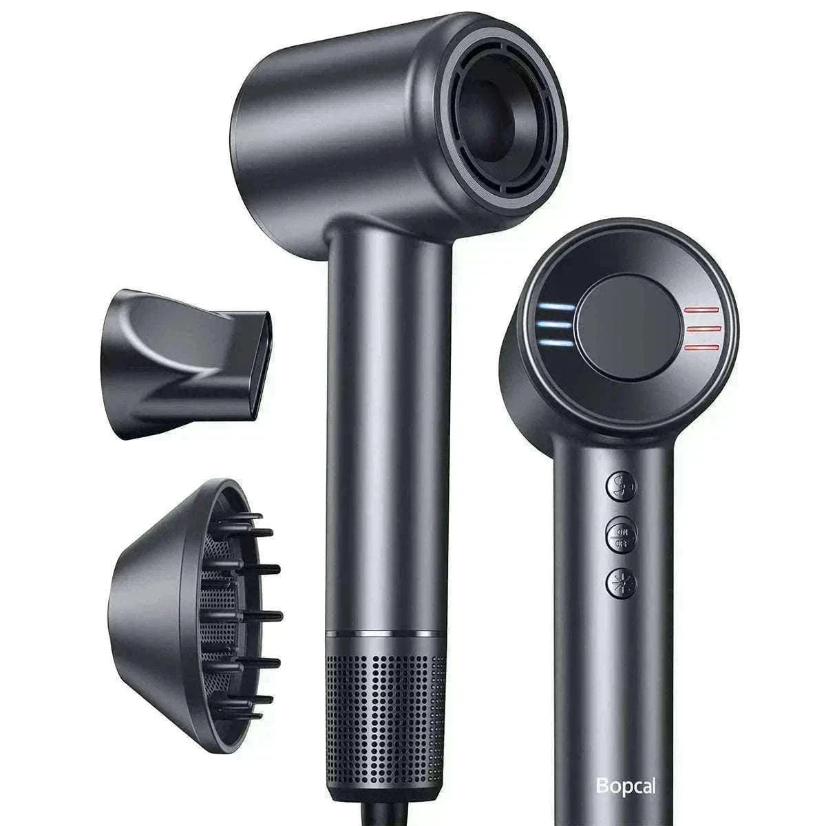 High-Speed Ionic Hair Dryer 120000RPM Low Noise Fast Dry-Black / United States