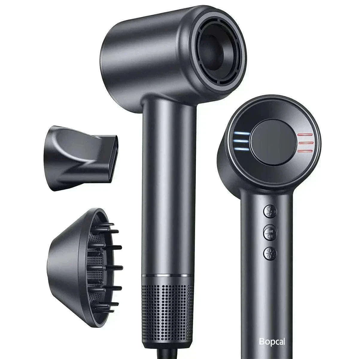 High-Speed Ionic Hair Dryer 120000RPM Low Noise Fast Dry-Black / United States