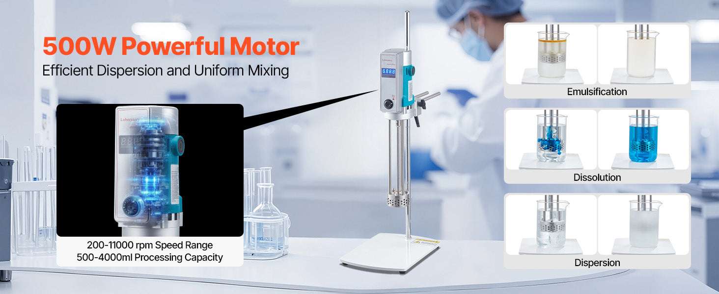 High Speed Laboratory Homogenizer with Digital Display Control-300W TypeB / United States