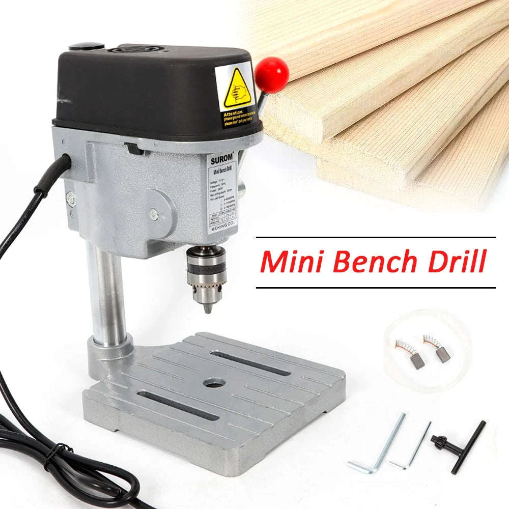High Speed Mini Benchtop Drill Press 340W 1-10mm Chuck-US / EU / france