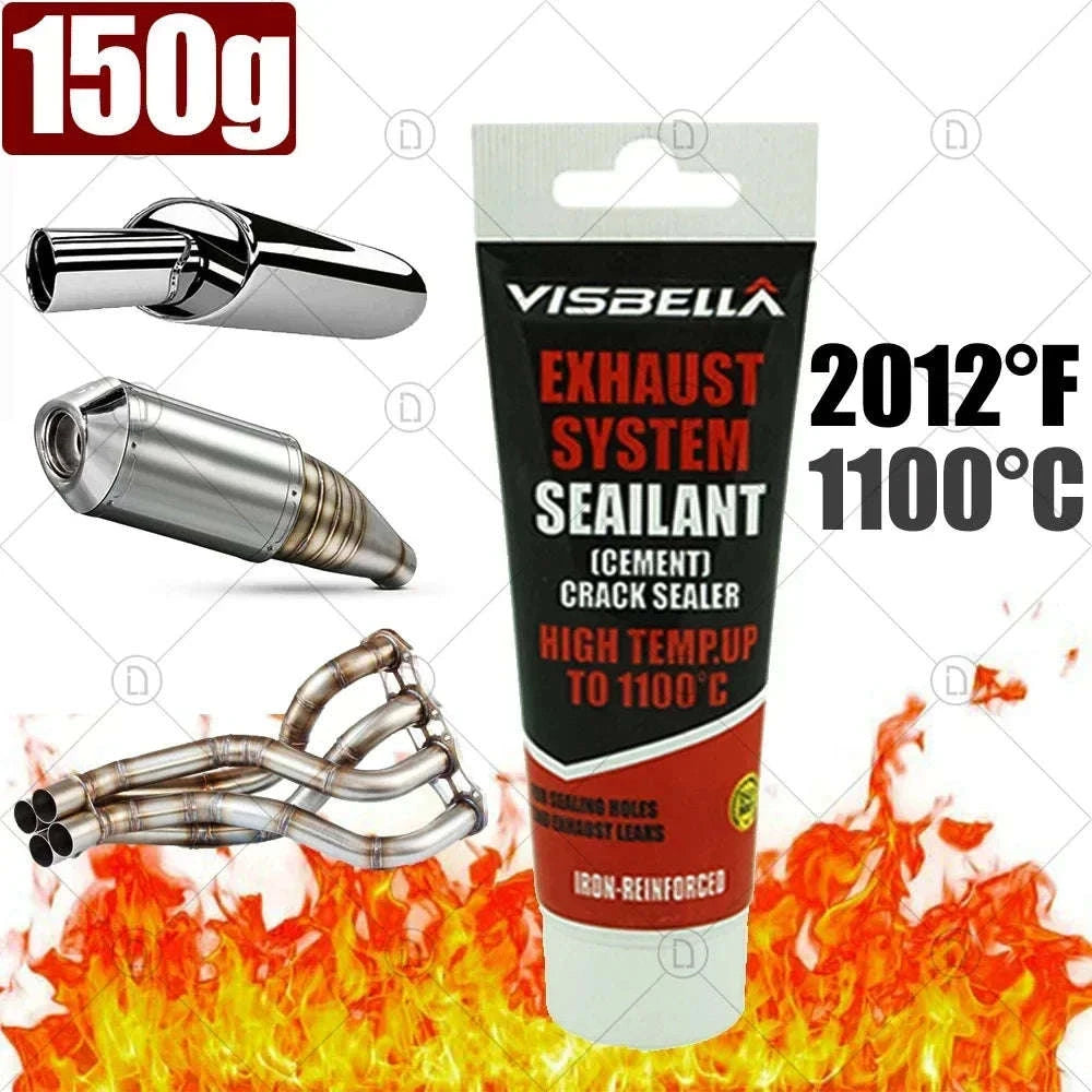 High Temperature Exhaust Pipe Sealant Paste for Car and Motorcycle Repair-3pcs 150g