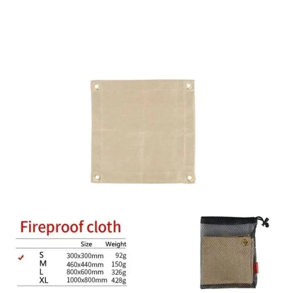 High Temperature Fire Blanket for Camping, Picnics and Barbecues-Fiberglass-L-80X60cm