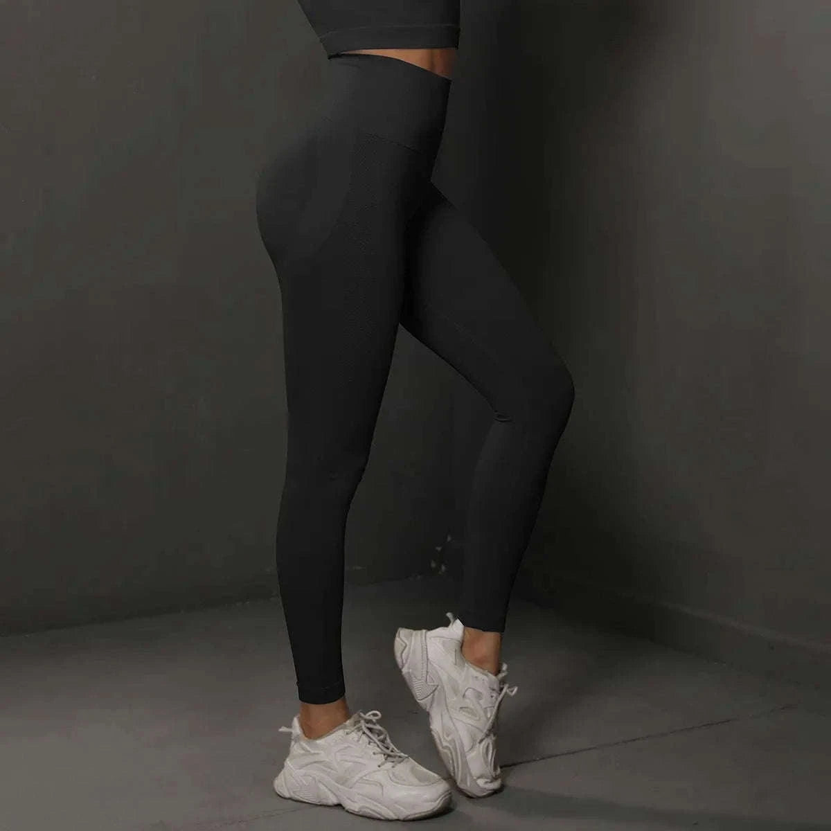 High Waist Seamless Yoga Leggings for Women, Sculpted Fit-Rose Red / L / CHINA