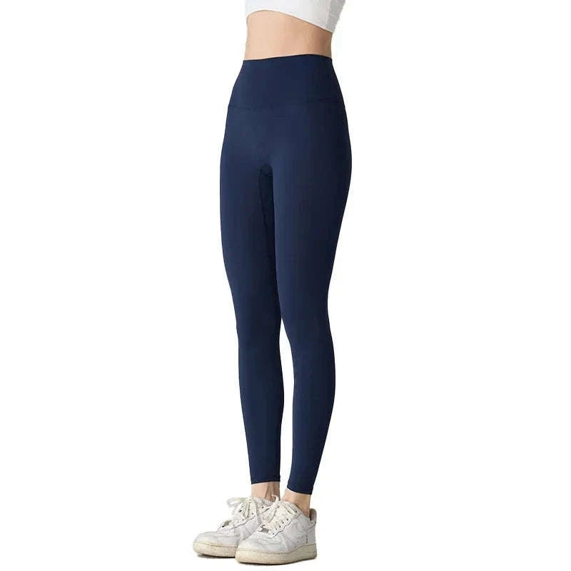 High-Waist Yoga Leggings for Training and Daily Movement-Olive-Green / L