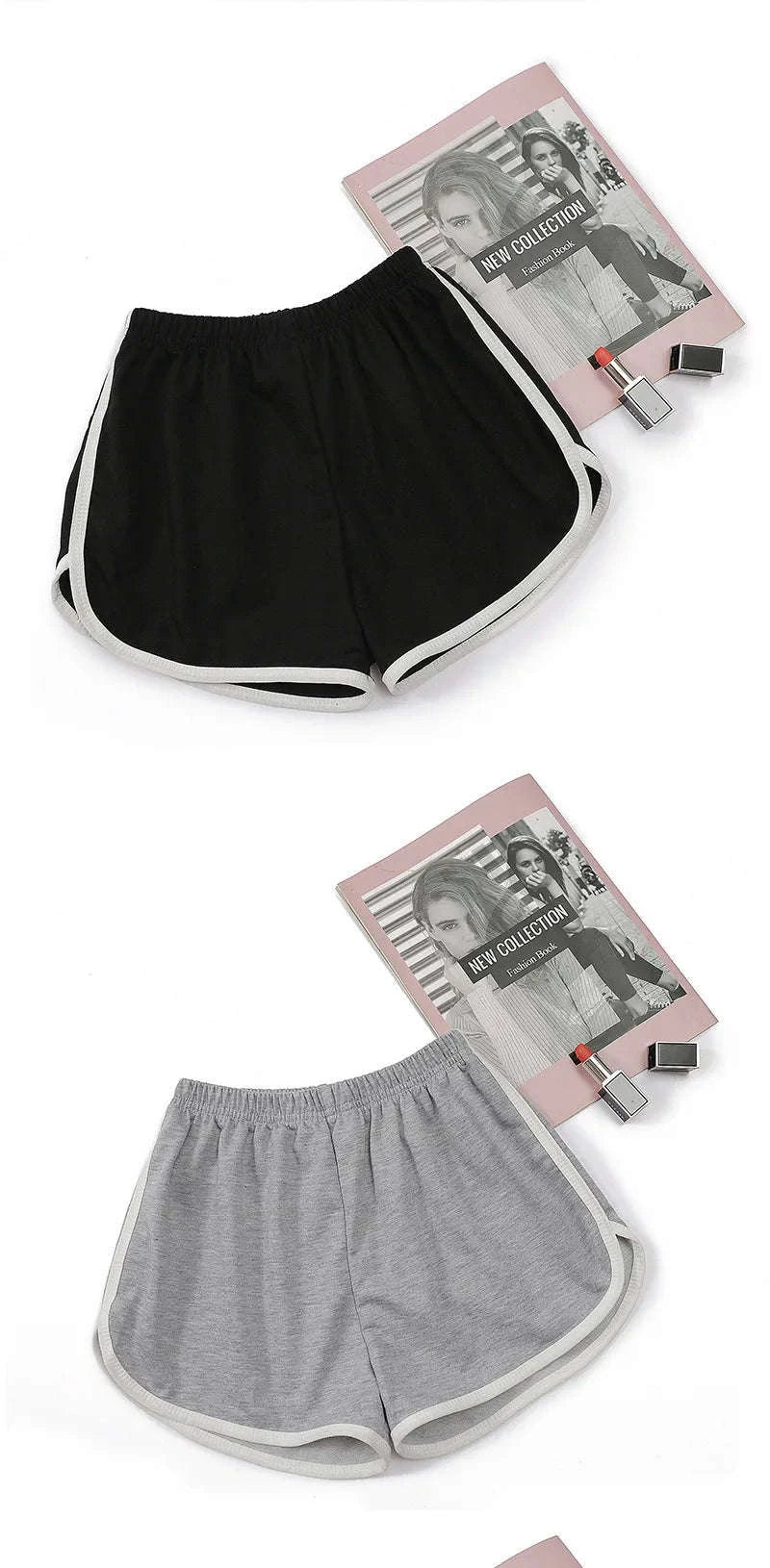 High-Waisted Fitness Shorts for Women-black / S