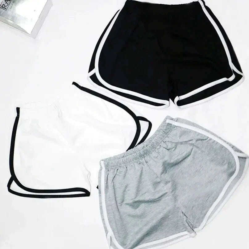 High-Waisted Fitness Shorts for Women-black / S