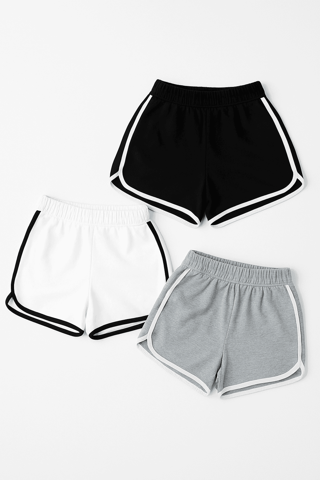 High-Waisted Fitness Shorts for Women with Supportive Fit-black / S