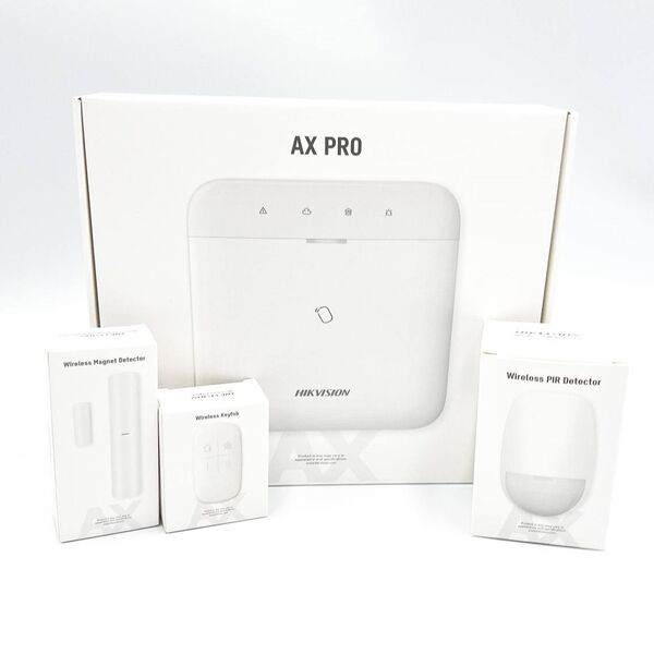 Purchase the Hikvision AX PRO Intruder Alarm System - DS-PWA96-Kit-WE Home Security Kit for up to 46 Users and 96 Wireless Outputs/Zones 🔒🏠👮‍♂️ Spy-shop.com