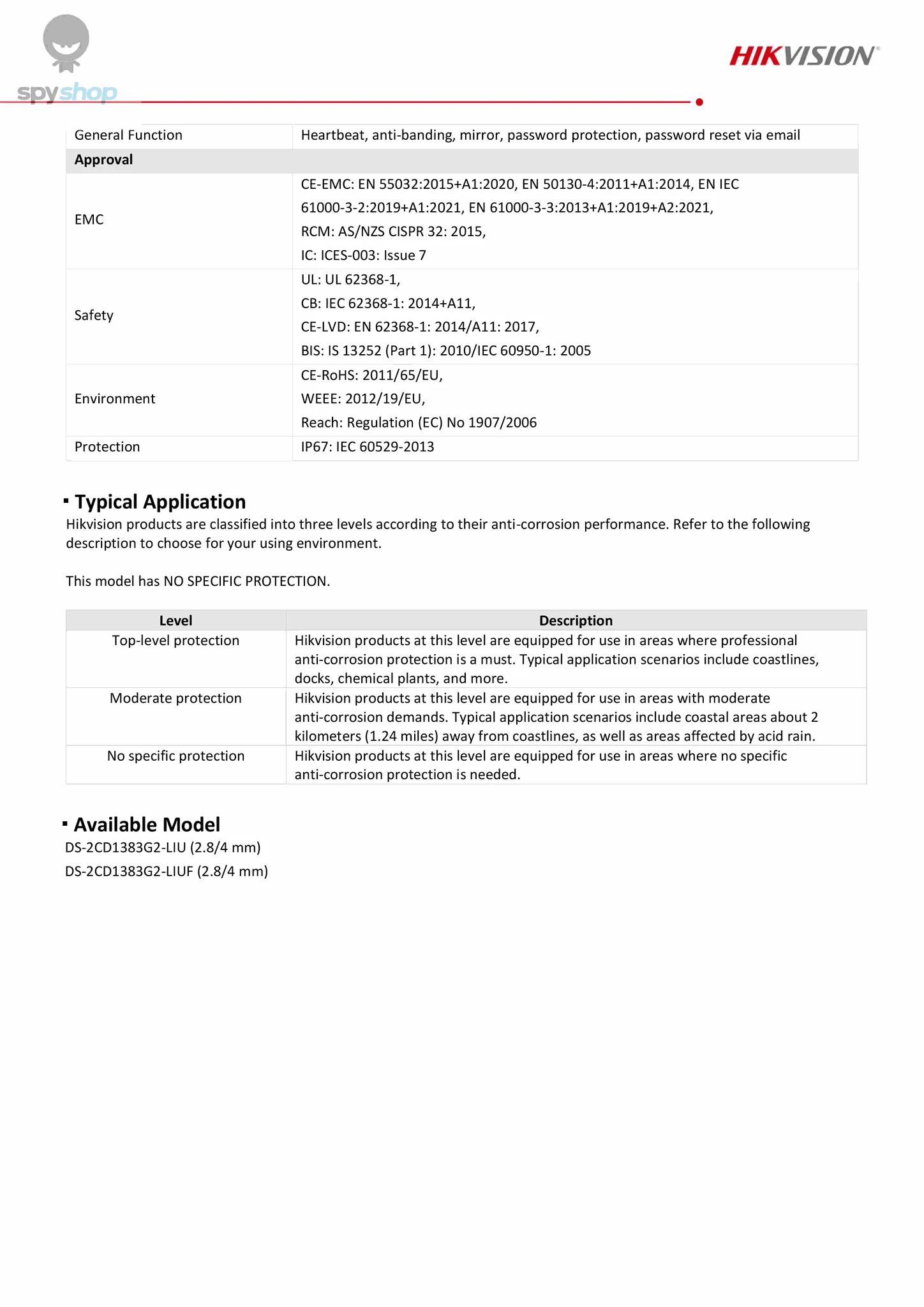 Hikvision 8MP IP Camera – 4K Turret, Color Night Vision, AI Detection-DS-2CD1383G2-LIUF / Australia / 2.8mm