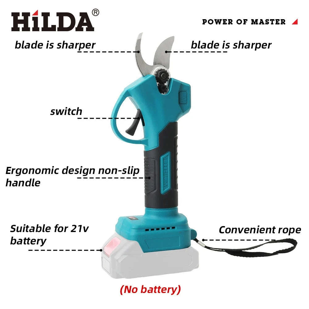HILDA Cordless Electric Pruning Shears for Makita 18V-AB310 No battery