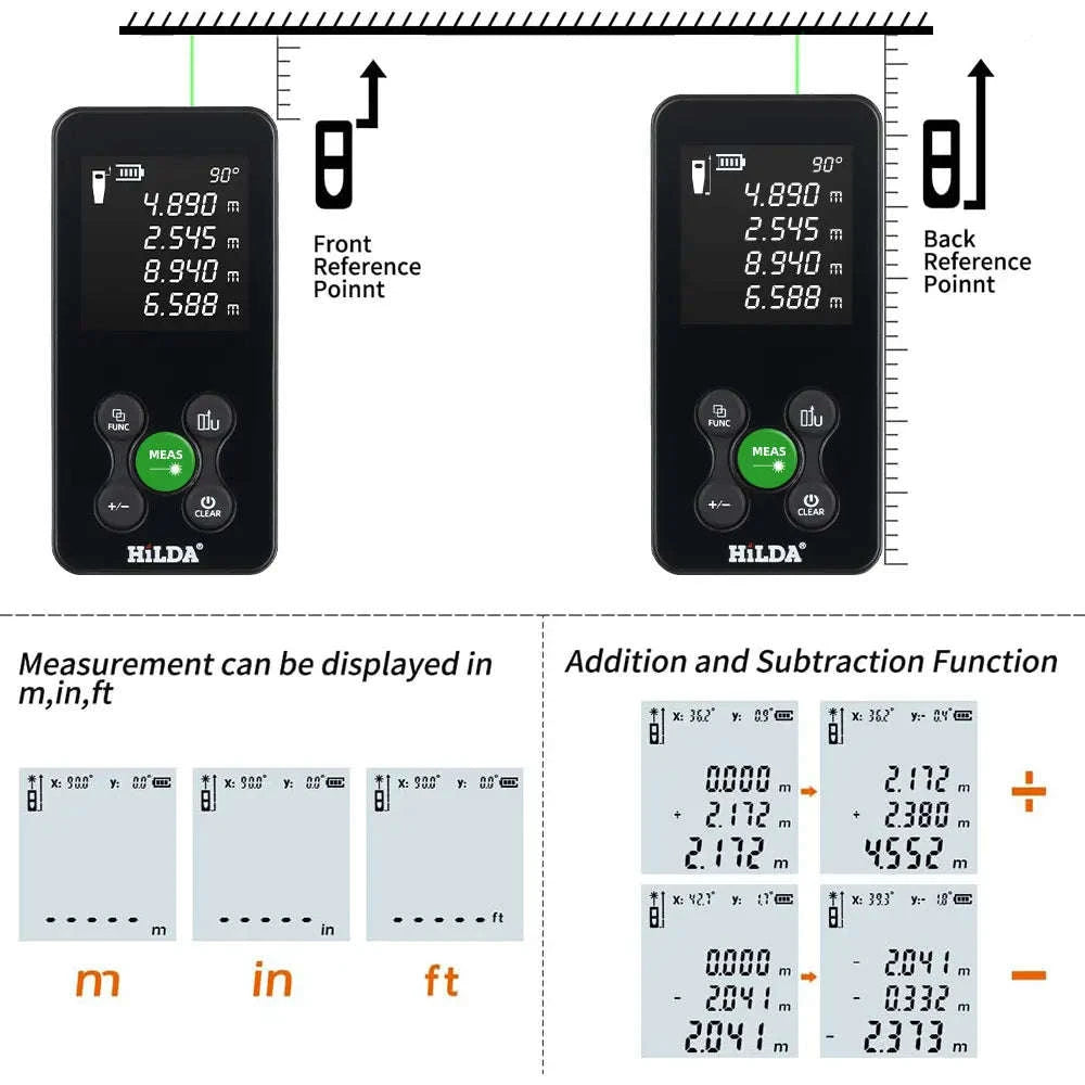 HILDA Laser Rangefinder 50/100/120M-Red 50M