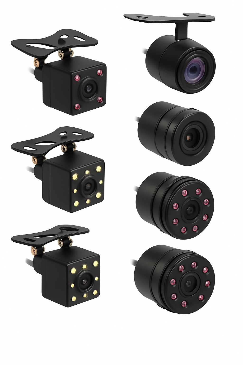 Car Rear View Camera with 8-LED Night Vision