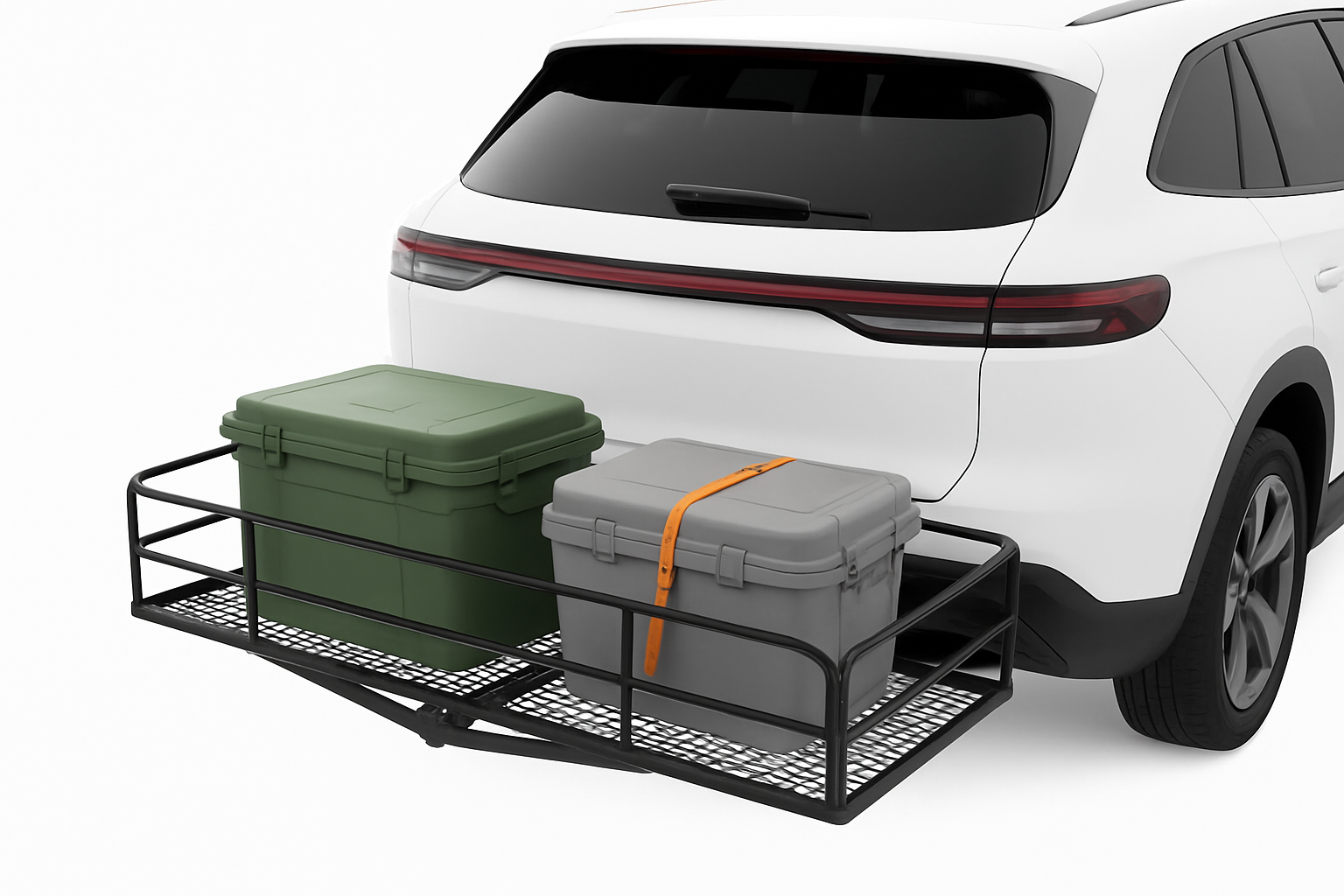 Hitch Cargo Carrier 500 LBS with Hitch Stabilizer for 2-Inch Receiver