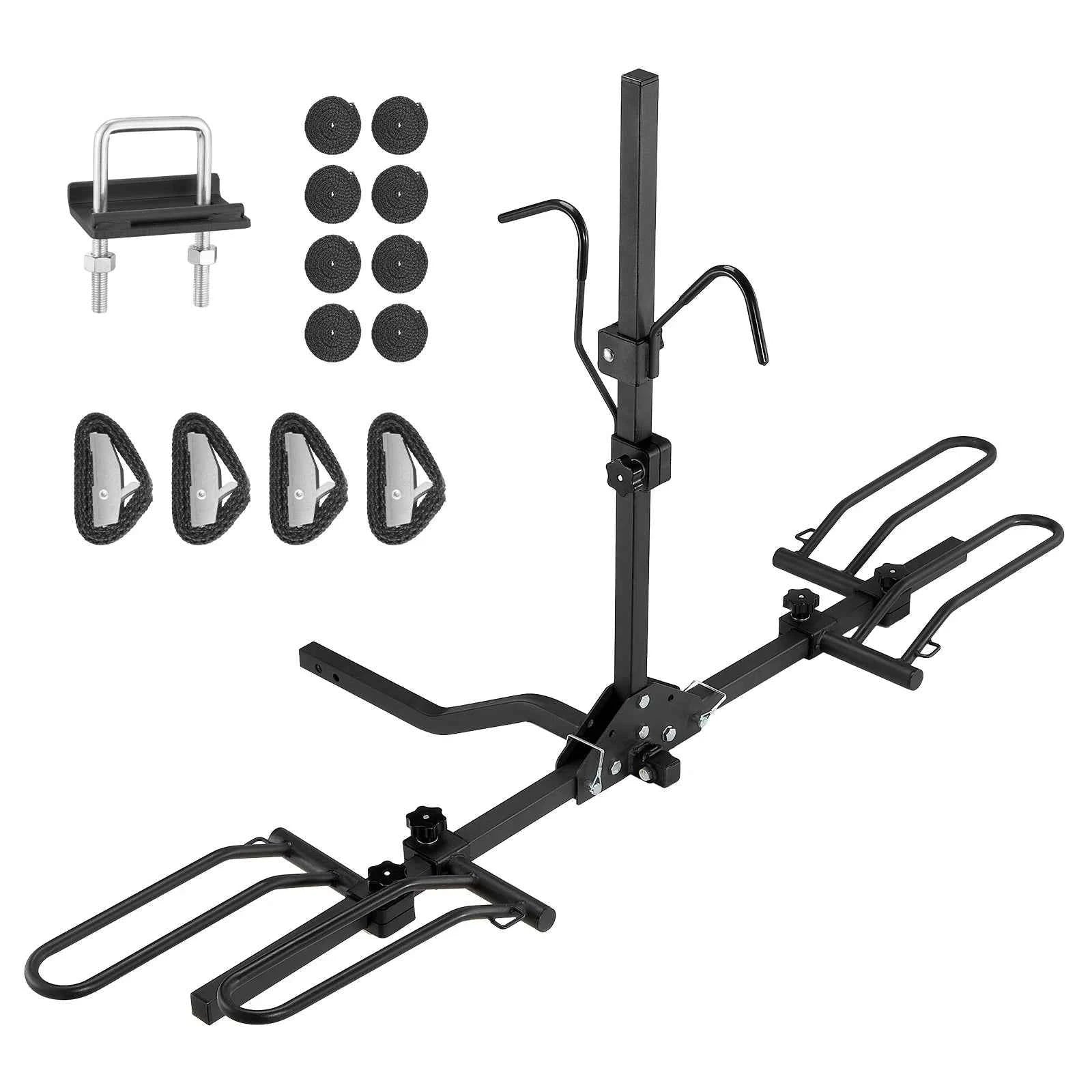 Hitch Mount Bike Rack, 1-2 Bike Platform Carrier with Tilt and Fold-2x160 / france