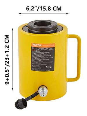 Hollow Hydraulic Cylinder Jack 20T–60T, 50–100mm Stroke-30T 50MM / United States