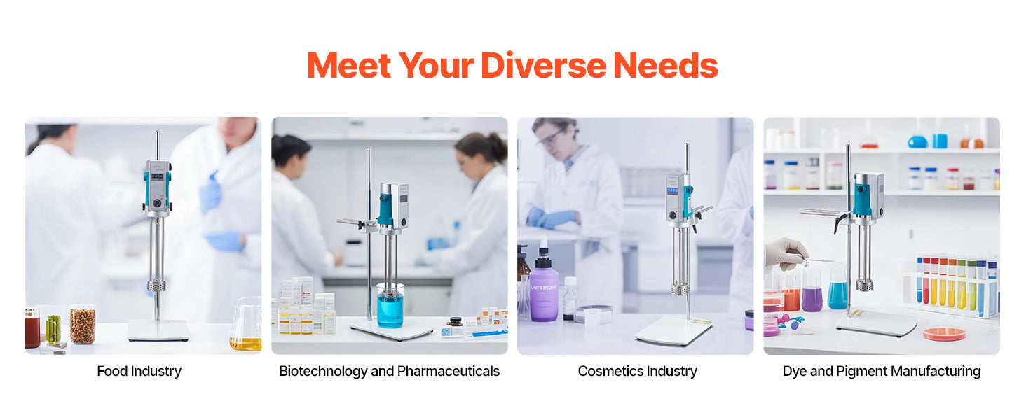 High Speed Laboratory Homogenizer with Digital Display Control