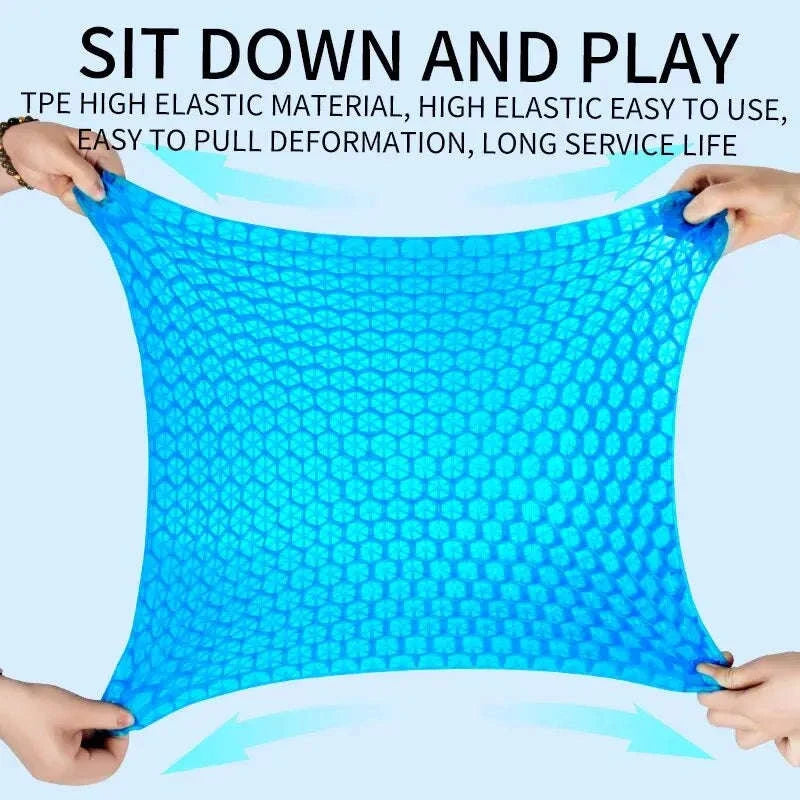 Honeycomb Gel Cushion for Enhanced Seating Comfort-Blue / 40x35cm