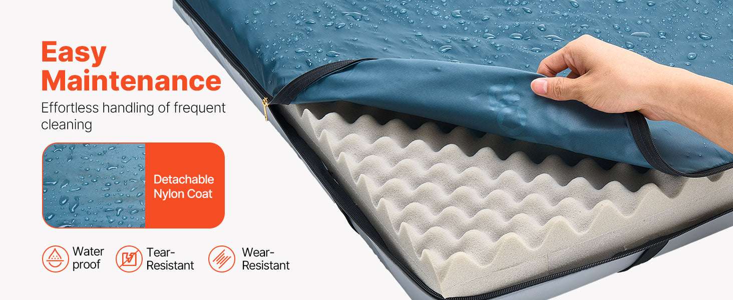 Hospital Bed Mattress with Dual-Layer Foam & Pressure Relief Support-300lbs 76x34x3.5in / United States