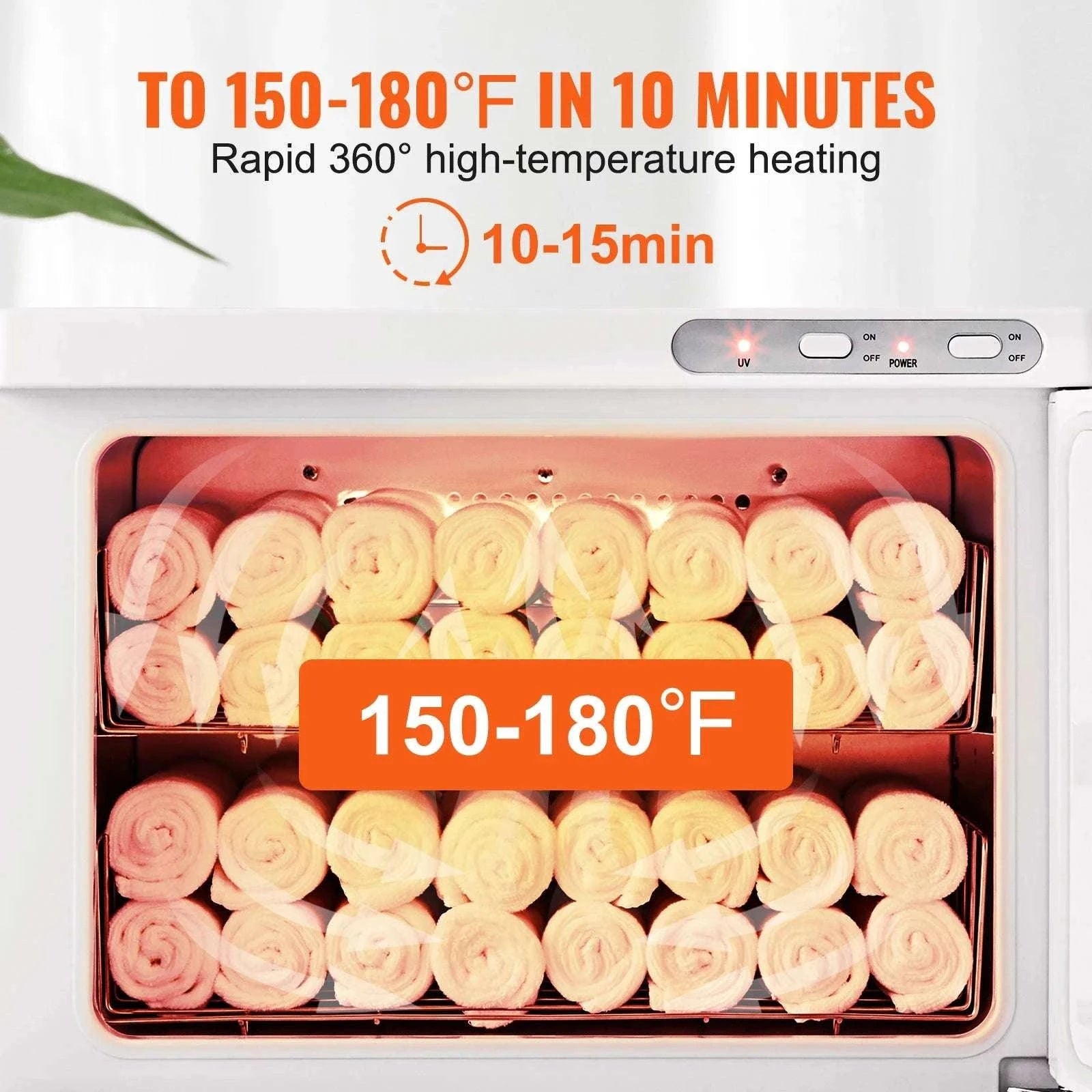 Hot Towel Warmer Cabinet 8L/23L with UV Light & Fast Heating-23L 6W UV light / United States
