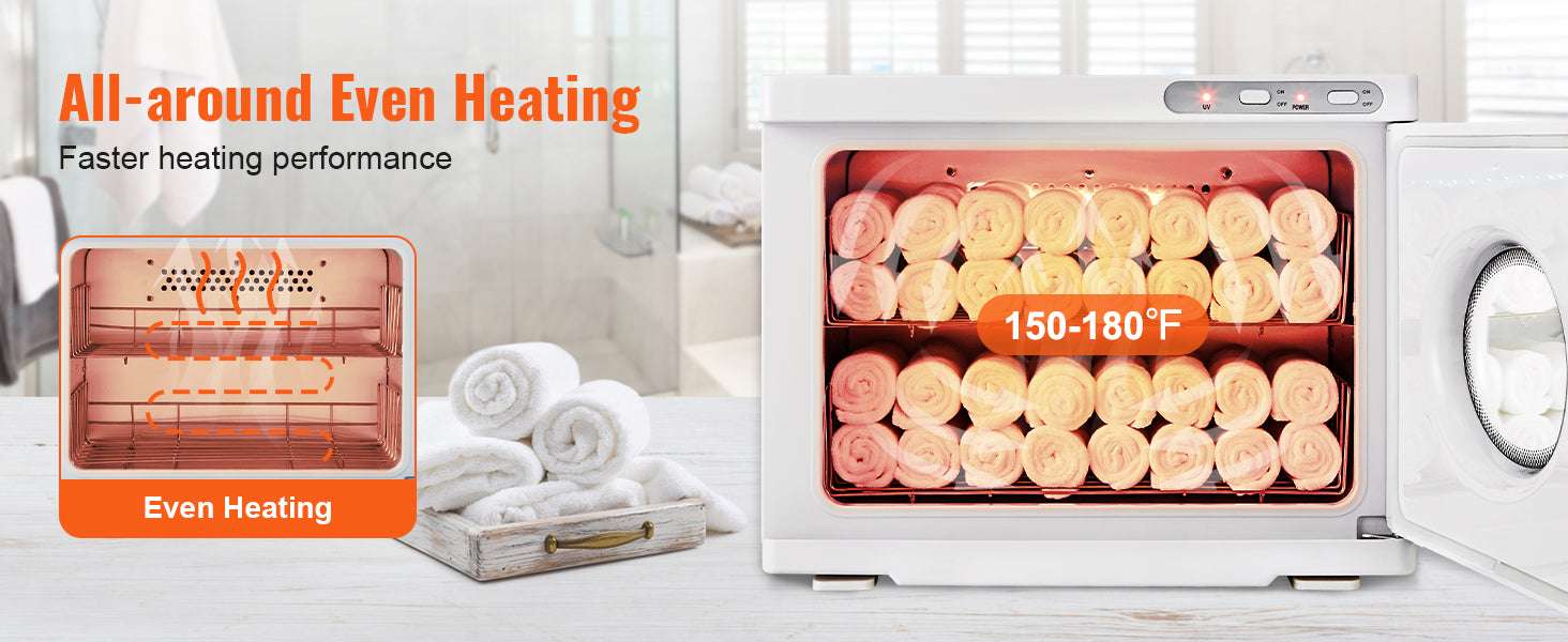 Hot Towel Warmer Cabinet 8L/23L with UV Light & Fast Heating-23L 6W UV light / United States