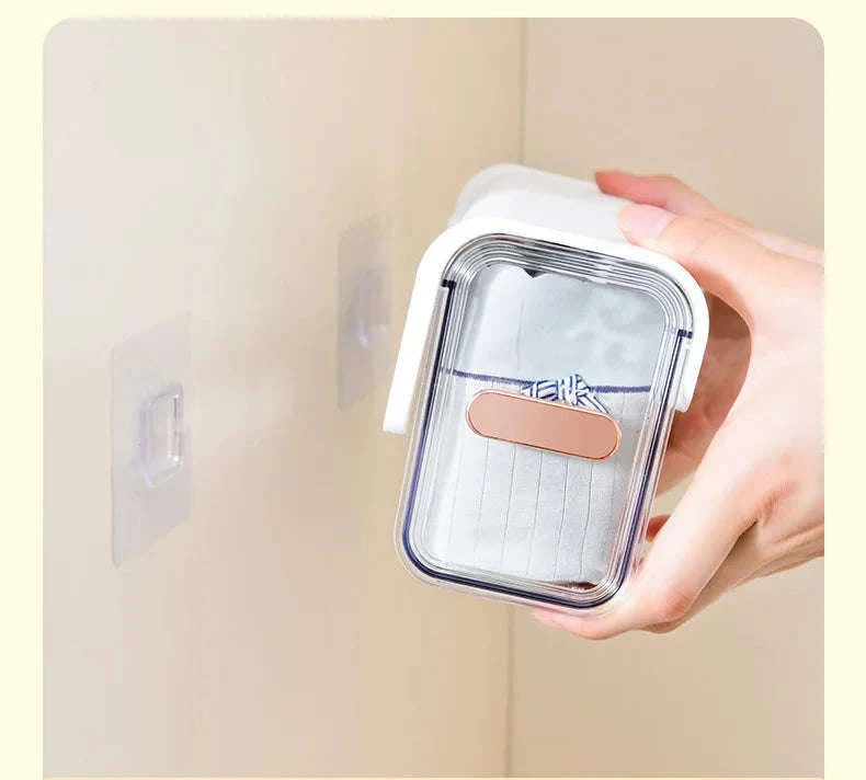 Household Underwear Organizer with Dust‑Proof Push‑Pull Drawer-Light Yellow / 6-10 Cells