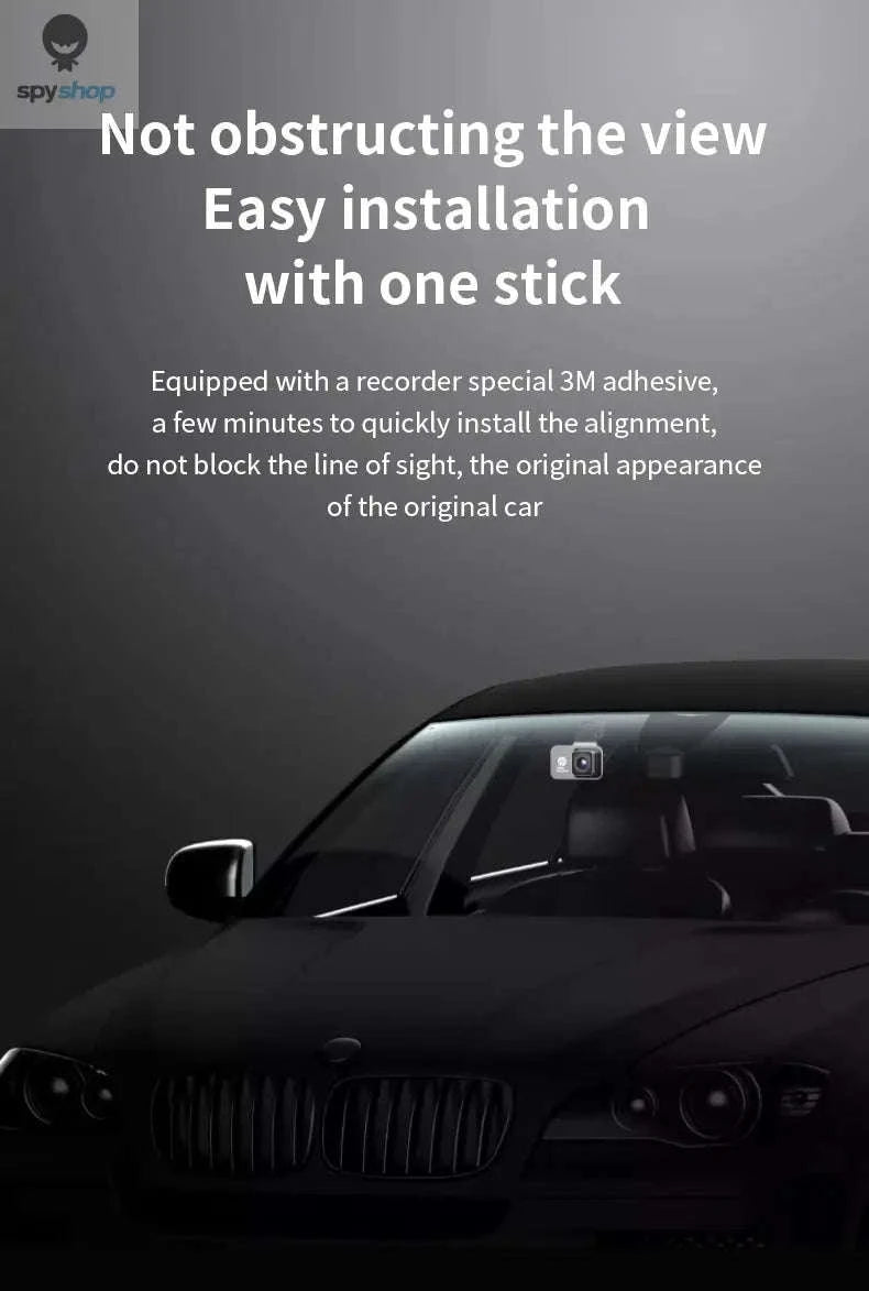 HP F965W Car Dash Cam – 2K Recording, WiFi, Night Vision-(Dual Lens)NoCard