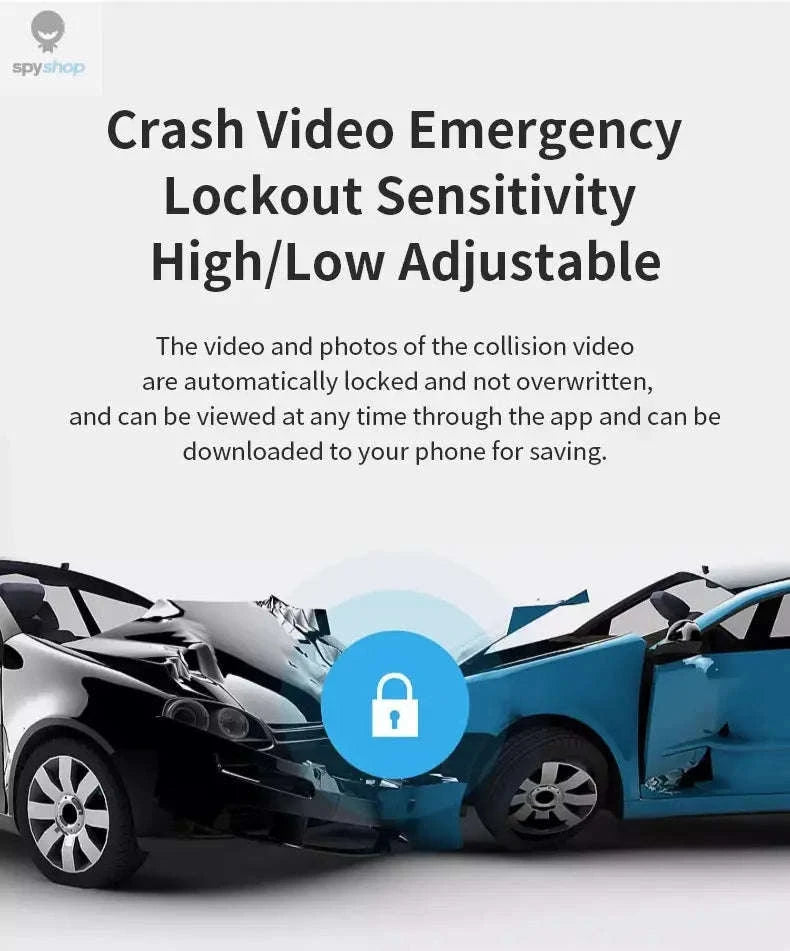 HP F965W Car Dash Cam – 2K Recording, WiFi, Night Vision-(Dual Lens)NoCard