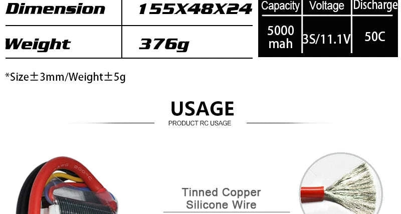 HRB LiPo Battery for RC Models-11.1V 4000mah XT60 / france
