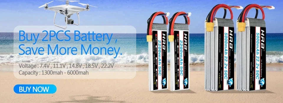 HRB LiPo Battery for RC Models with Stable Power Output-11.1V 4000mah XT60 / france