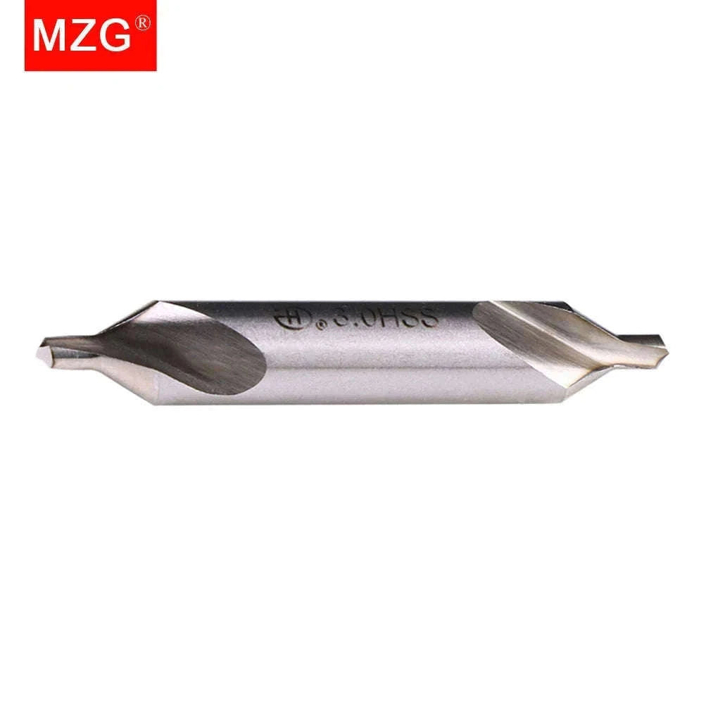 HSS 60° Center Drill Bit Set for Metal (1–10pcs, Multiple Sizes)-1pcs / ZXZ5.0-D12