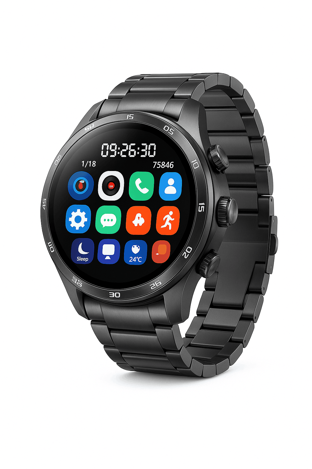 HUAWEI GT5 Pro Smartwatch with AMOLED Display, GPS & NFC-black steel / Watch GT5 PRO
