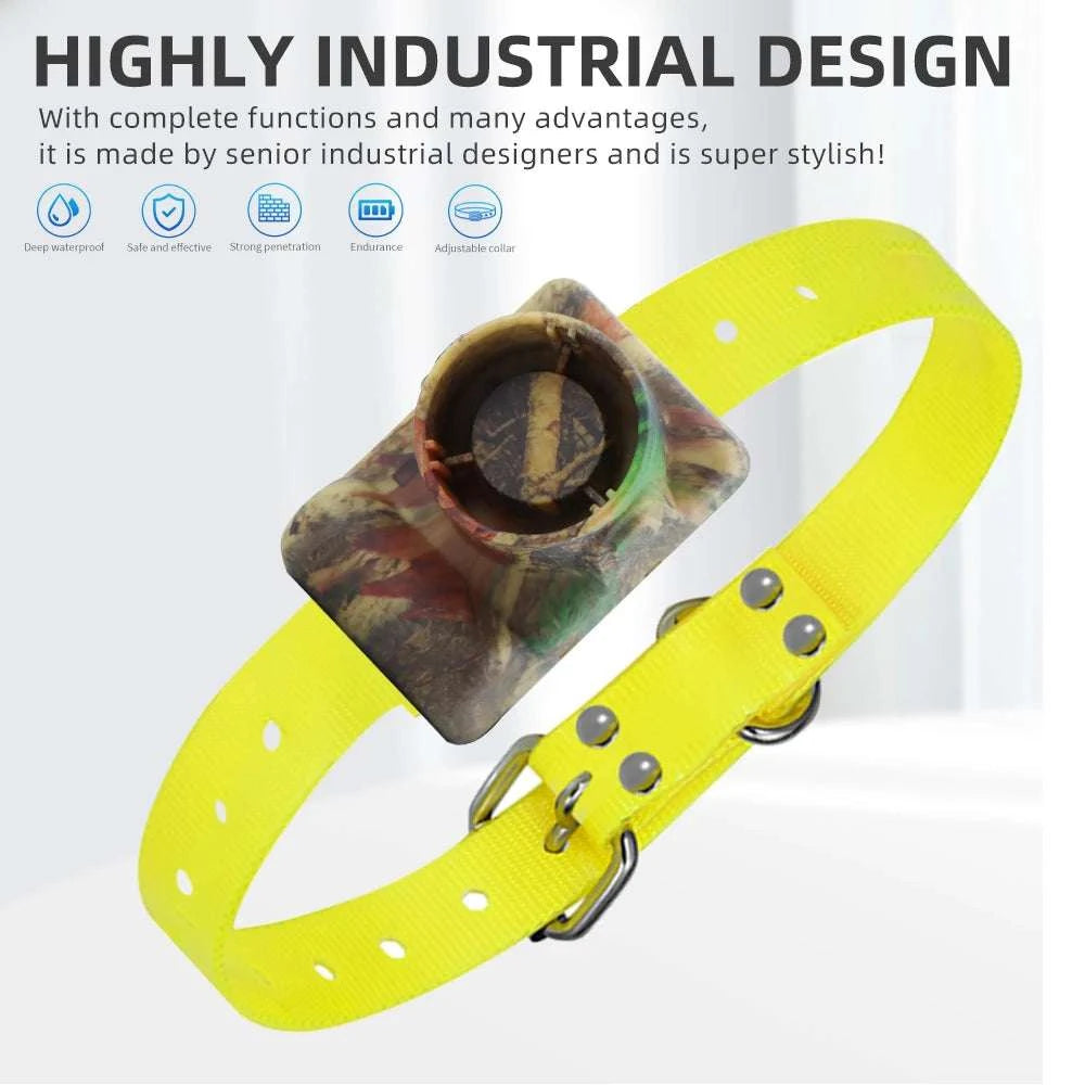 Hunting Dog Beeper Collar with Sound Localization & Waterproof Design-Yellow