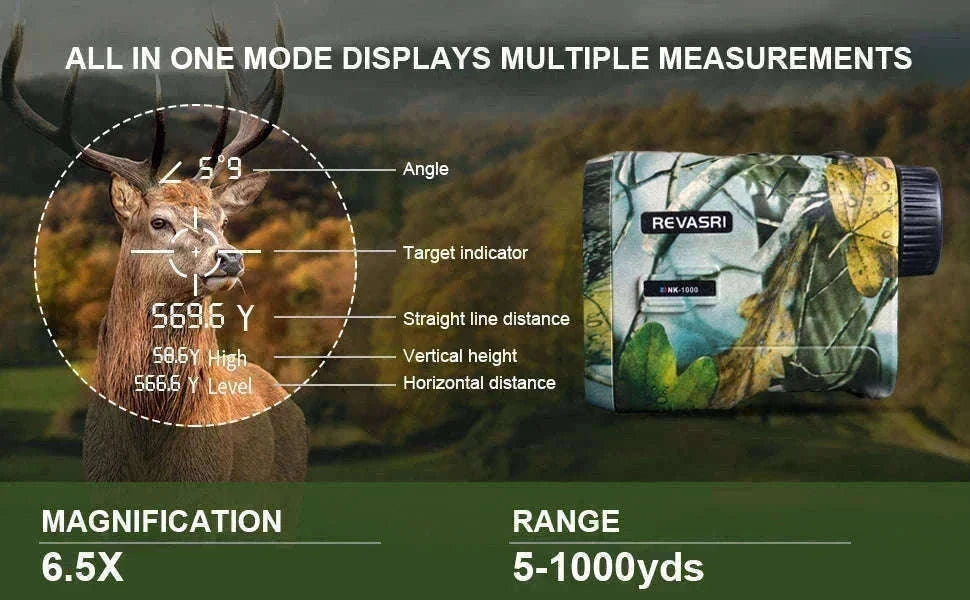 Hunting Laser Rangefinder 1000 Yards with Rechargeable Battery-camo rangefinder / 1000m