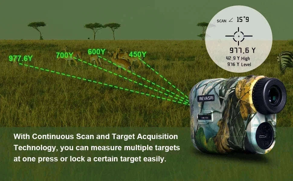 Hunting Laser Rangefinder 1000 Yards with Rechargeable Battery-camo rangefinder / 1000m