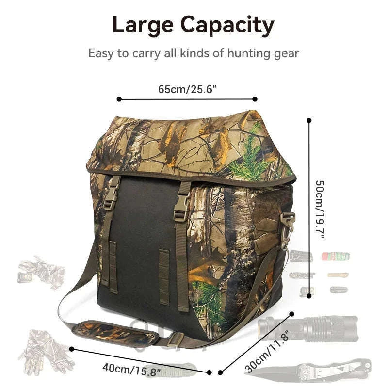 Hunting Scent Proof Bag with Airtight Zipper, 600D Oxford-Camouflage