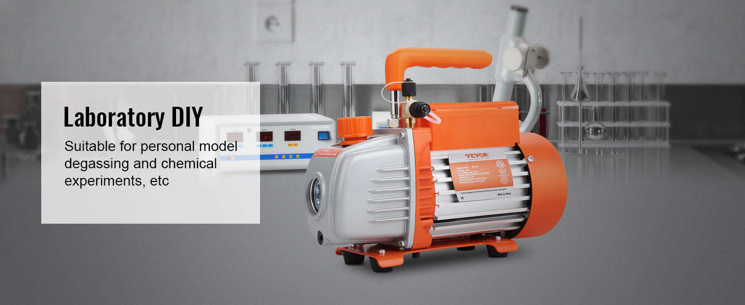 HVAC Vacuum Pump 1 & 2 Stage 3.5–7 CFM AC120V Refrigeration Tool-5CFM 250W 2 Stage / United States