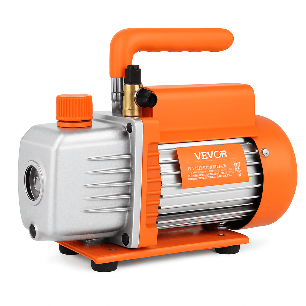 HVAC Vacuum Pump 1 & 2 Stage 3.5–7 CFM AC120V Refrigeration Tool-5CFM 250W 2 Stage / United States