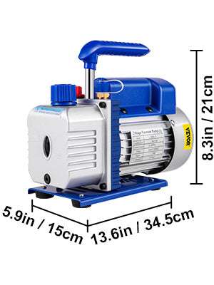 HVAC Vacuum Pump 6–12 CFM Dual Stage 1HP AC Service Tool-9 CFM 1 HP / spain