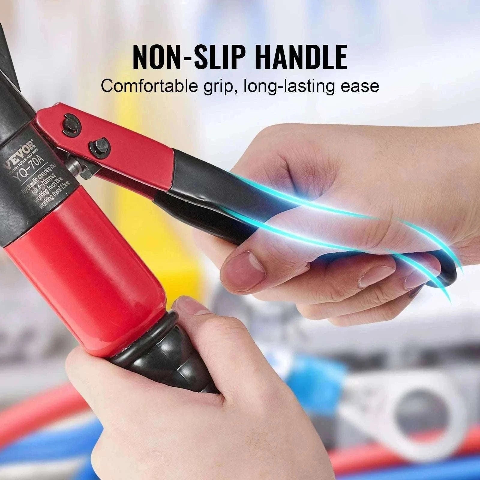 Hydraulic Cable Crimping Tool AWG12-2/0 with 9 Dies & Cutter Kit-United States