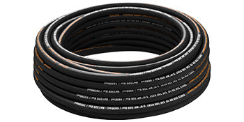 Manguera hidráulica de 3/8" x 100 pies, línea de caucho de alta resistencia 4800 PSI