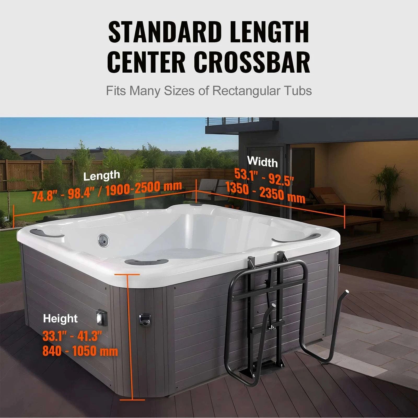 Hydraulic Hot Tub Cover Lift Adjustable Spa Cover Lifter-OnesideUnderneath / United States