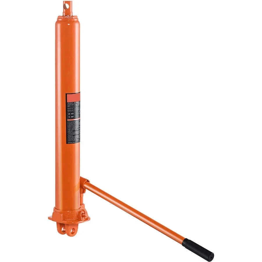 Hydraulic Long Ram Jack 3 Ton with Single Piston Pump and Clevis Base-United States / Default