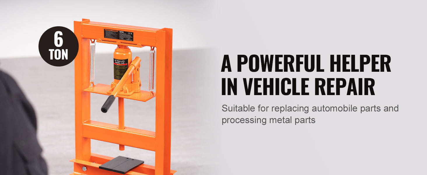 Hydraulic Shop Press 6‑Ton H‑Frame with Press Plates-6T / spain