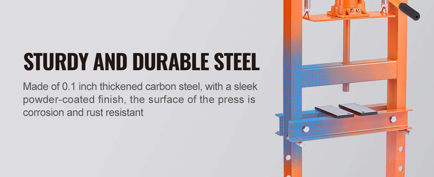 Hydraulic Shop Press 6‑Ton H‑Frame with Press Plates-6T / spain