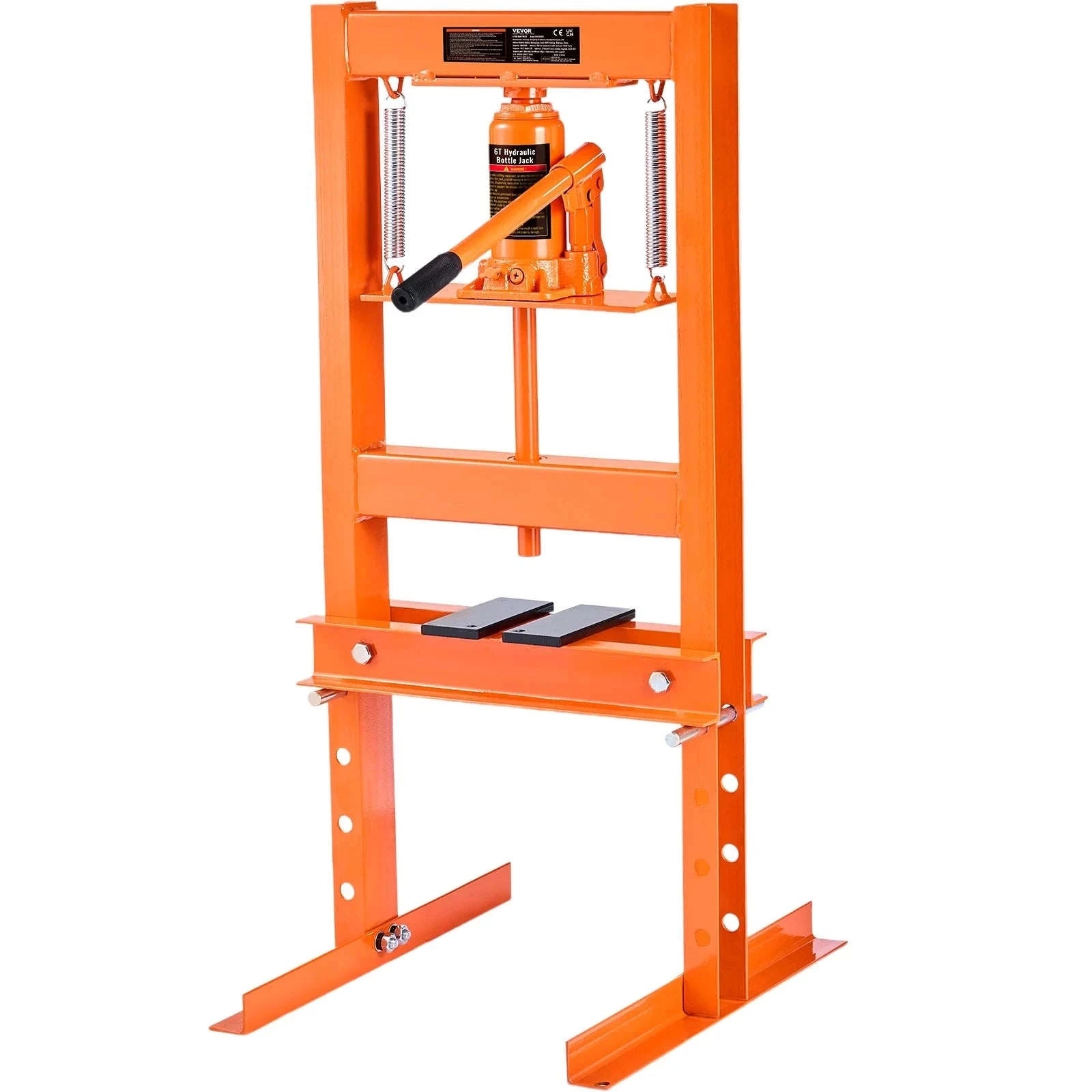 Hydraulic Shop Press 6-Ton H-Frame with Press Plates-6T / United States