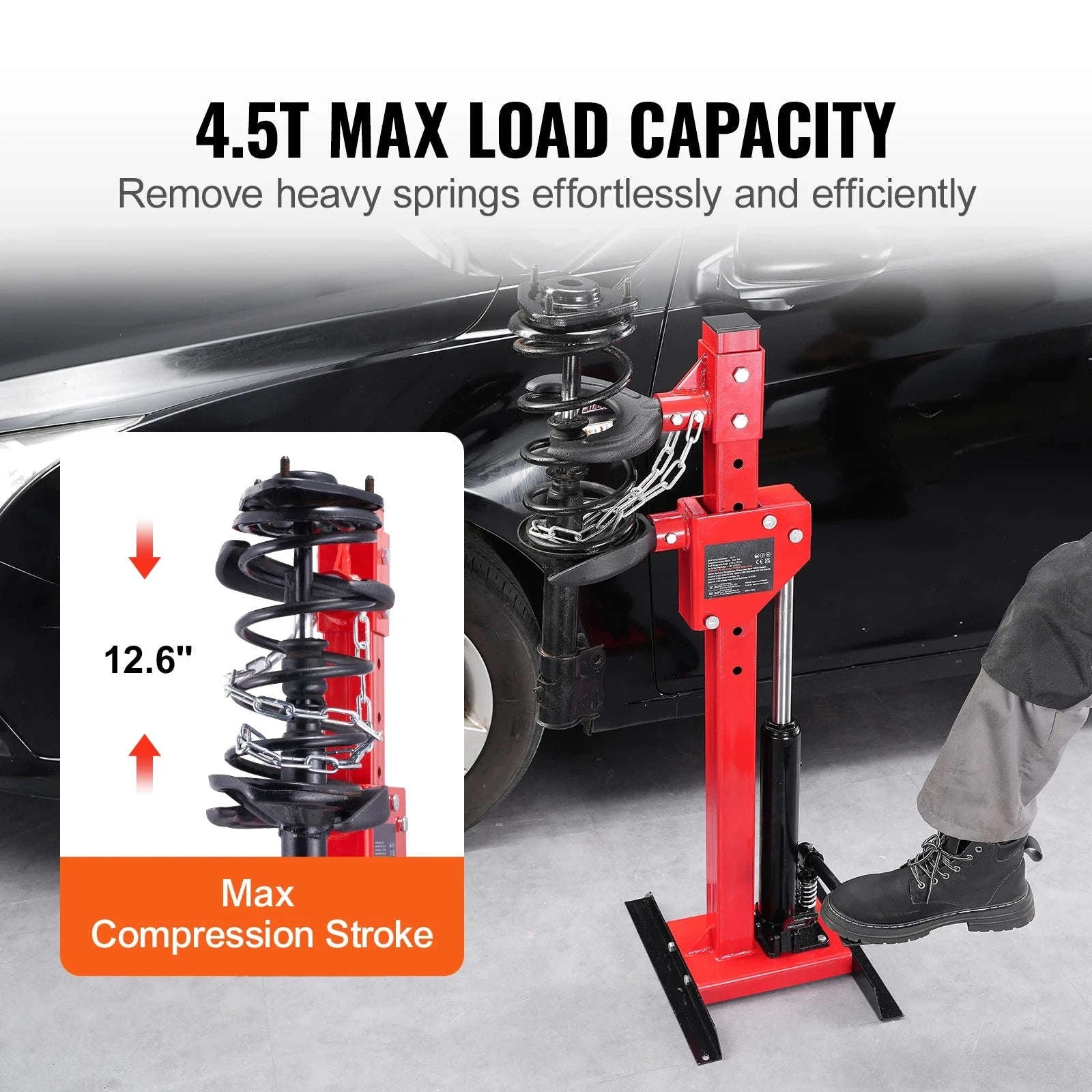 Hydraulic Strut Spring Compressor 4.5 Ton Load Capacity-CZECH REPUBLIC
